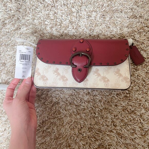 Coach Beat Crossbody Clutch With Horse And Carriage Print - Picture 7 of 8